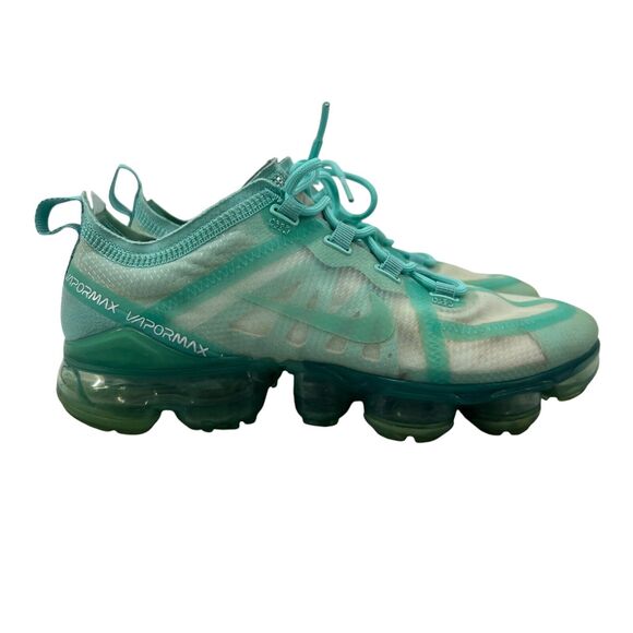 Nike Womens 6 Air VaporMax 2019 Shoes Teal Tint Lace Up Running Training CI9903 - Picture 1 of 13